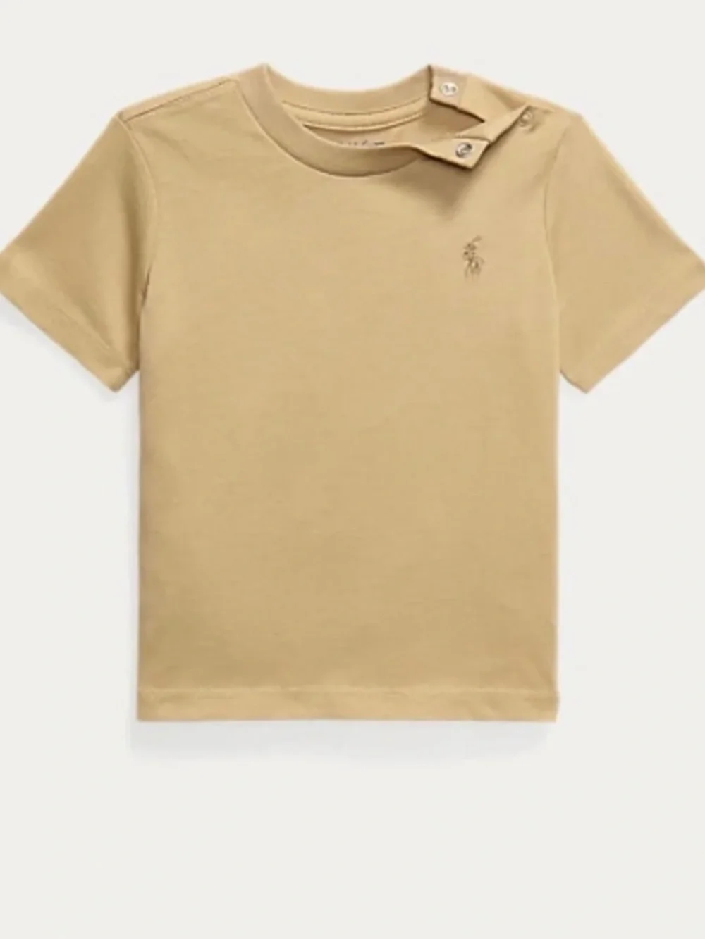 Ralph Lauren Cotton Jersey Crew Neck Tee in Vintage Khaki